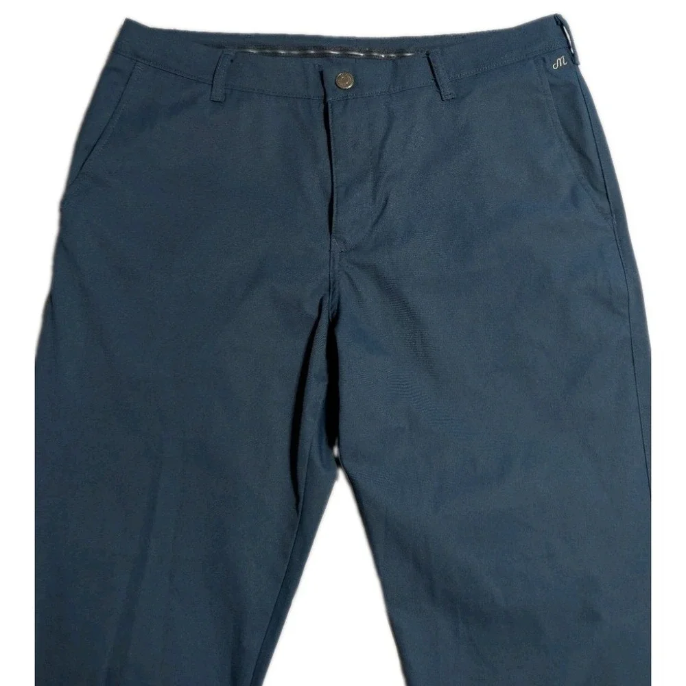 Bonobos Fairway Golf Pants Mens 35x36 Blue Performance Stretch Ankle Zip